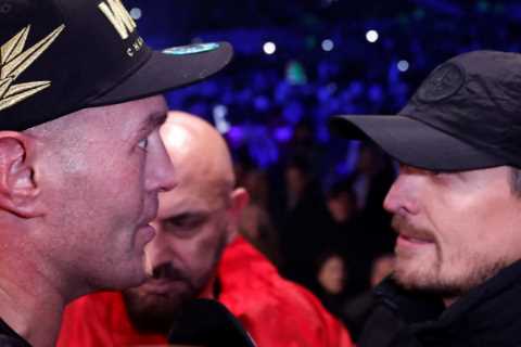 Tyson Fury vs Oleksandr Usyk TNT Sports face-off video LEAKED with pair clashing over Ukrainian’s..