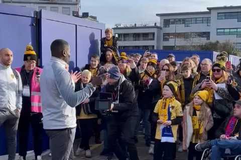 Former Premier League Star George Elokobi Whips Up Maidstone United Fans Before Famous..