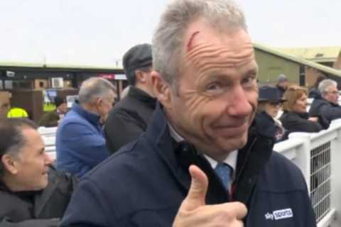 Sky Sports Host Left Bloodied After Horse Bites Chunk Out of His Head