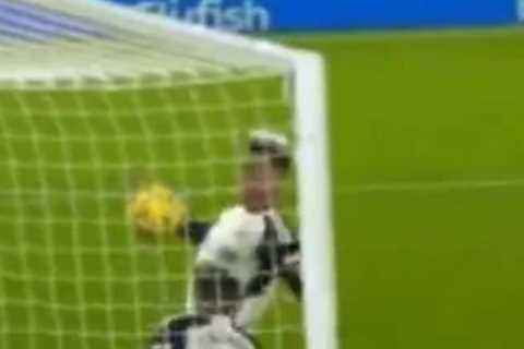 Fans Notice Sean Dyche's Explicit Reaction as Everton are Denied Penalty for 'Laughable' Handball