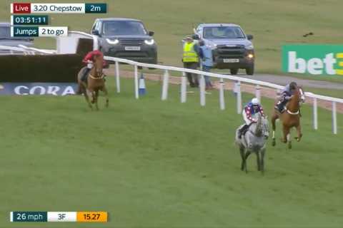 Chaotic Chepstow Race Sees 79-1 Winner as Man Runs Onto Track