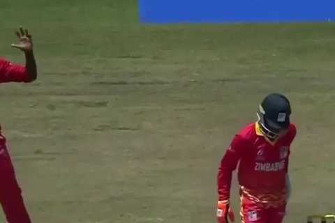 England U19 Cricketer Given Out for Rare Dismissal in World Cup Match