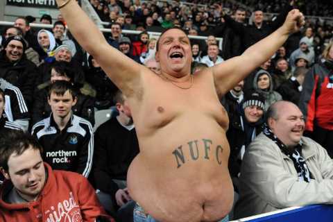 Premier League Fans Strip Down at Winter Games: Newcastle United Fans Take the Lead
