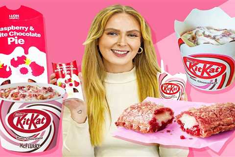 McDonald's Launches Two New Desserts: KitKat Ruby Chocolate McFlurry and Raspberry and White..