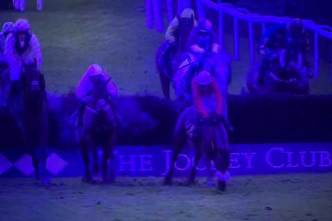 Shocking Moment Jockey Trapped Under Horse After Brutal Fall