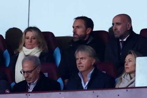 Aston Villa Quickly Cuts Gareth Southgate from Big Screen During Man Utd Clash as England Manager..