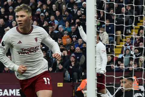 Rasmus Hojlund on the Verge of Making History after Aston Villa Goal as £72m Man Utd Striker..
