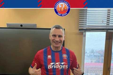 Former World Boxing Champion Vitali Klitschko Surprises Fans by Posing in National League Kit