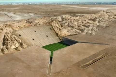 World's Weirdest Stadium Design Almost Became a Reality in Saudi Arabia