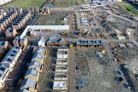 Shocking pictures show brand new housing development razed to the ground after dozens of newbuilds..