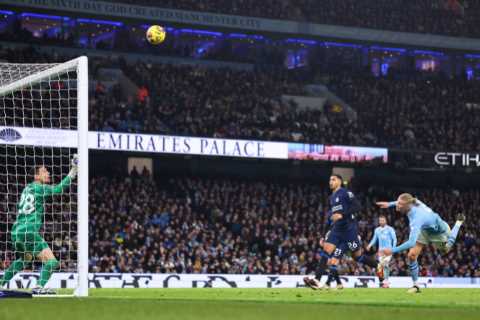 Erling Haaland pushes Sky Sports camera live on TV as Man City star struggles in Chelsea draw