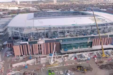 Everton Shares New Stadium Progress Video Amid Fan Discontent