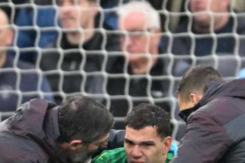 Man City's Ederson Faces Injury Setback Ahead of Clash with Arsenal