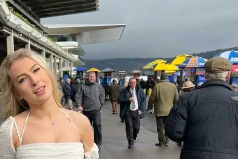 Astrid Wett Makes Headlines at Cheltenham with Controversial Outfit Choice