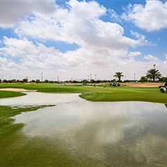 Top golf course flooded with bunkers completely underwater in incredible pics just a day before..