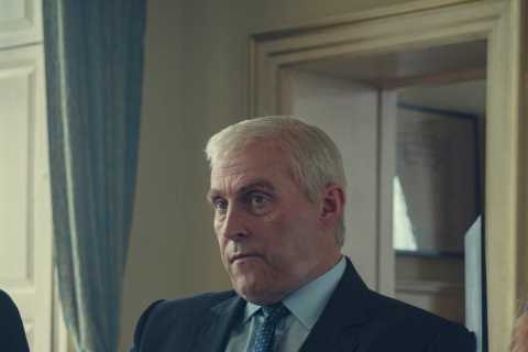 Who plays Prince Andrew in Scoop and what else has he starred in?