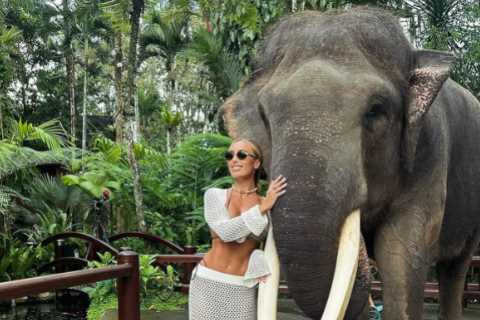 Towie's Amber Turner faces backlash over elephant tusks in holiday snap