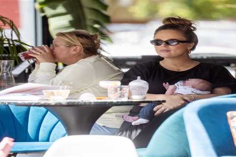 Emily Atack Enjoys Sunshine with Newborn Son and Boyfriend