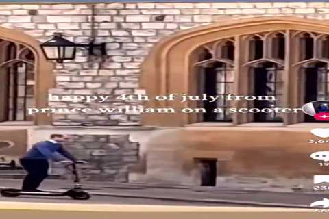 Prince William Spotted Zipping Around Windsor Castle on E-Scooter