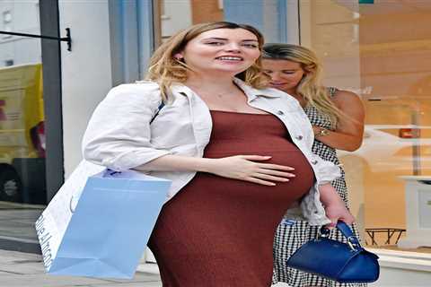 Lorraine Kelly’s daughter Rosie cradles her baby bump as due date approaches