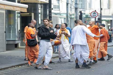 Strictly Star Bobby Brazier Embraces Hare Krishna Gathering in Central London