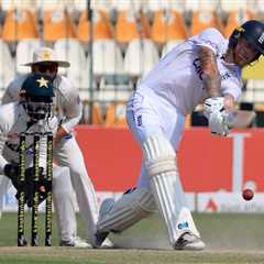 Watch Ben Stokes fall to ‘extraordinary dismissal’ after LOSING his bat as England are hammered by..