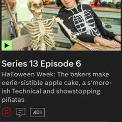 A Great British Bake Off Halloween Special Served with a Trigger Warning