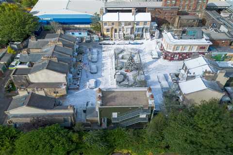 First look at EastEnders’ Christmas episode as Albert Square is covered in blanket of snow
