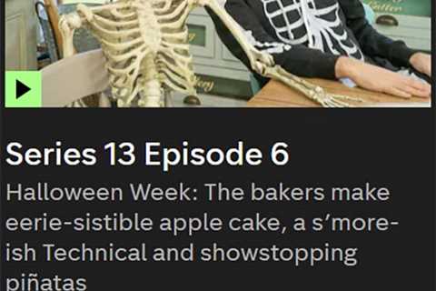 A Great British Bake Off Halloween Special Served with a Trigger Warning