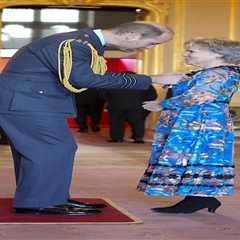 Imelda Staunton made a Dame by Prince William at Windsor Castle