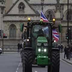 Hundreds of Farmers Descend on Central London in Mass Tractor Protest Over Labour’s ‘Devastating’..