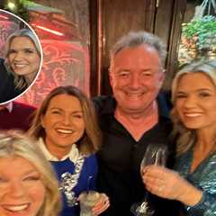 Piers Morgan reunites with GMB co-stars for festive bash