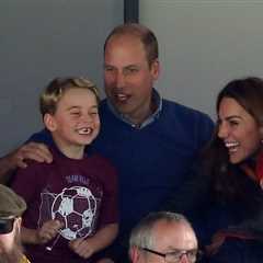 Prince Louis Sports Aston Villa Shirt During Kick-about with Mum Kate