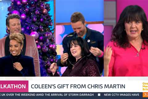 Chris Martin surprises Loose Women hosts with special gift during 25-hour talkathon