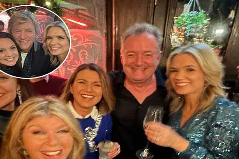 Piers Morgan reunites with GMB co-stars for festive bash