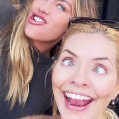 Holly Willoughby and Abbey Clancy Celebrate New Year with Goofy Selfie