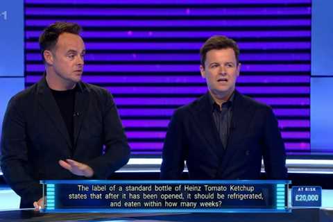Ant and Dec's Limitless Win Viewers Slam 'Cheat' Question About Ketchup