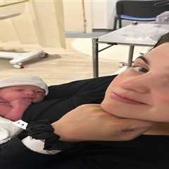 Storm Huntley gives birth to second child and reveals adorable name