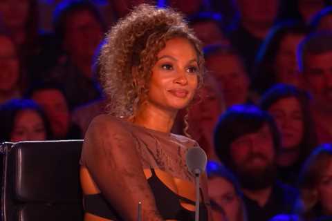 Alesha Dixon left blushing by flirty act on Britain's Got Talent
