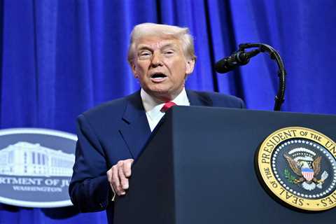 President Trump slams criminal cases against him during historic speech at the Department of Justice