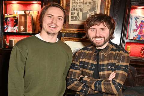 The Inbetweeners Stars Joe Thomas and James Buckley Transform into Oasis Brothers for Comic Relief..