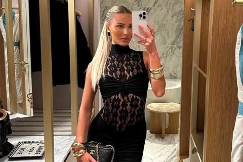 Love Island's Grace Jackson Stuns in Sheer Lace Dress After Romantic Holiday