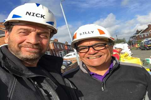 Nick Knowles Updates Fans on DIY SOS with Team Photo