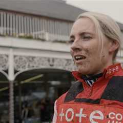 Brodie Hampson smashes through the glass ceiling - making history by riding out her claim