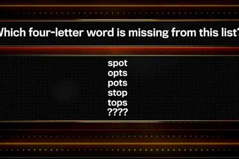 The 1% Club Contestants Stumped by Tricky Word Sequence Question on ITV Show