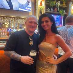 Hitman Hatton Rocks Bald Look While Partying with Stunning Sky Sports Girl