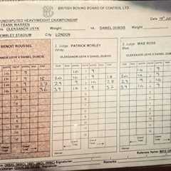 Those Scorecards Tell the Real Story: Dubois Was Getting Demolished Before That Fifth Round Knockout