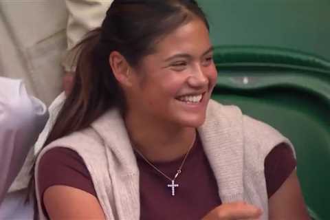Emma Raducanu Shows Up to Watch Wimbledon Semi While Everyone Obsesses Over Her Relationship with..
