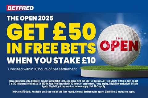 Betfred Just Dropped £50 in Free Bets for The Open - Here's How I'm Cashing In