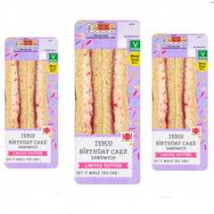 Tesco Just Dropped a Birthday Cake Sandwich and I Have Questions